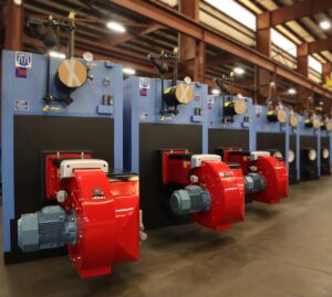 ilon burner and Unilux boiler package 3 in use inside facility